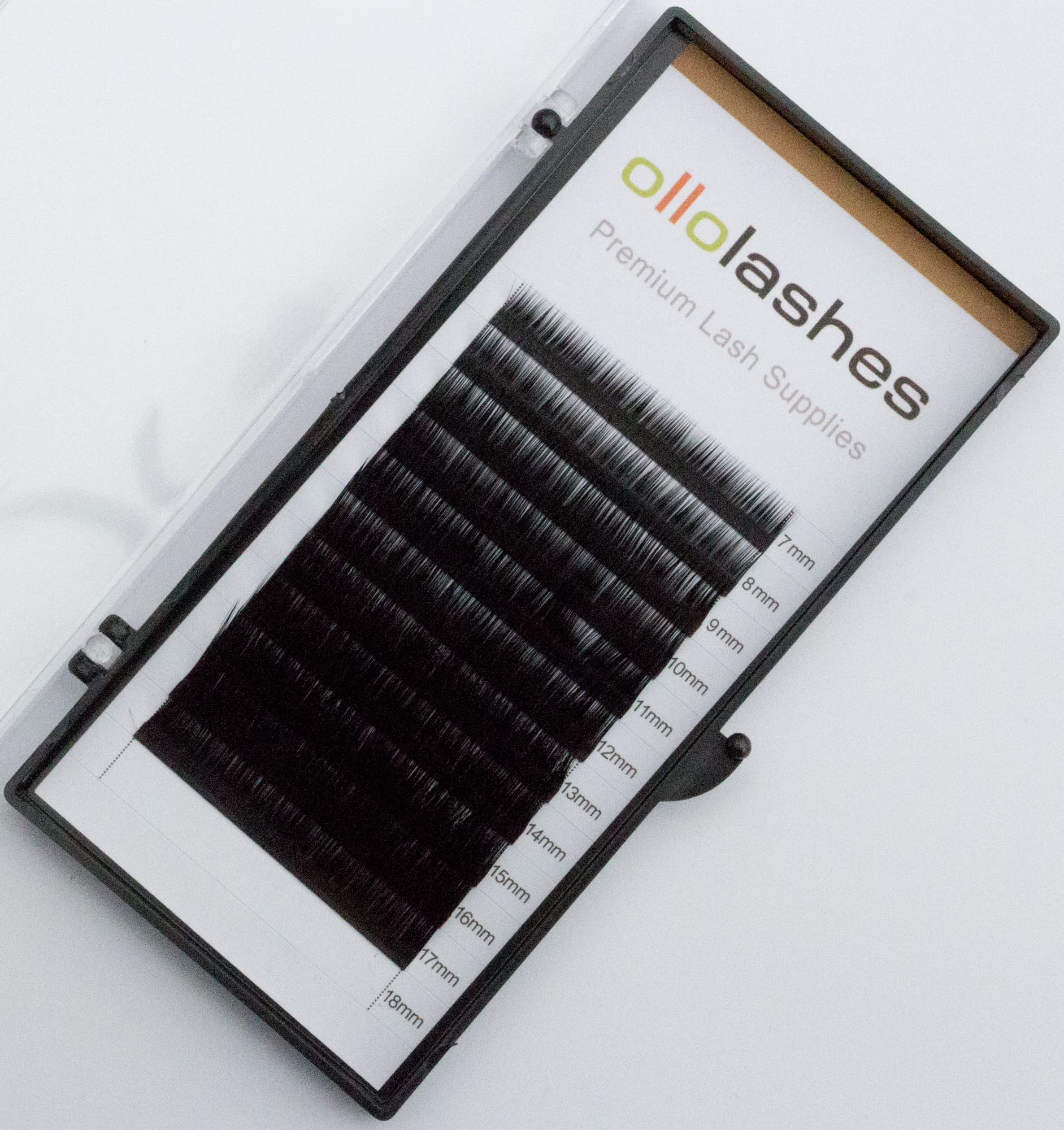 L Curl Lash Extensions 0.07mm Mix 7-17mm 7mm, 8mm, 9mm, 10mm, 11mm, 12mm, 13mm, 14mm, 15mm, 16mm, 17mm Black Color L Curl Eyelash Extensions (0.07 L Curl Mix 7-17mm)