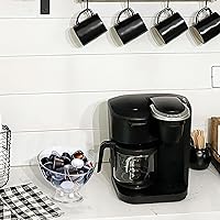 Vista 6 de MOLFUJ Soporte para cápsulas de café, plástico transparente para tazas K, soportes para cápsulas de café expreso para mostrador pequeño