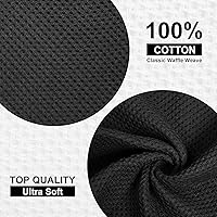 Vista 6 de Homaxy Juego de toallas de cocina y paños de cocina, 12 x 12 y 13 x 28 pulgadas, juego de 8 toallas de cocina 100% algodón, de tejido gofre, súper