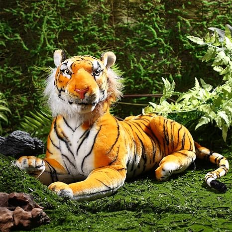 27 Inch Large Tiger Stuffed Animal Tiger Plush Giant Tiger Toy, Suitable for Birthday Gifts