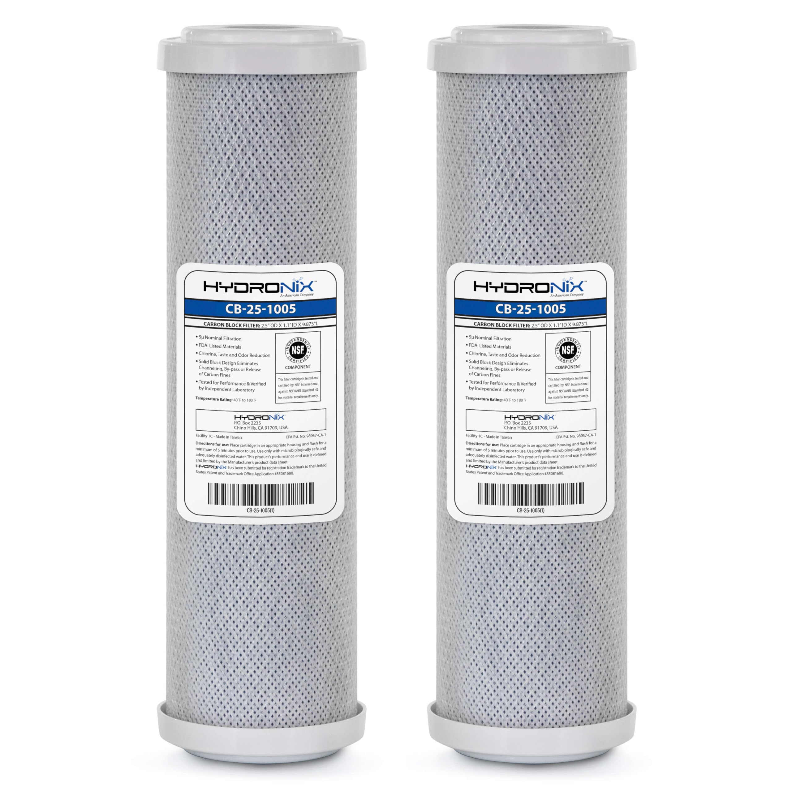 Amazon.com: Hydronix CB‑25‑1005 Whole House Coconut Carbon Block