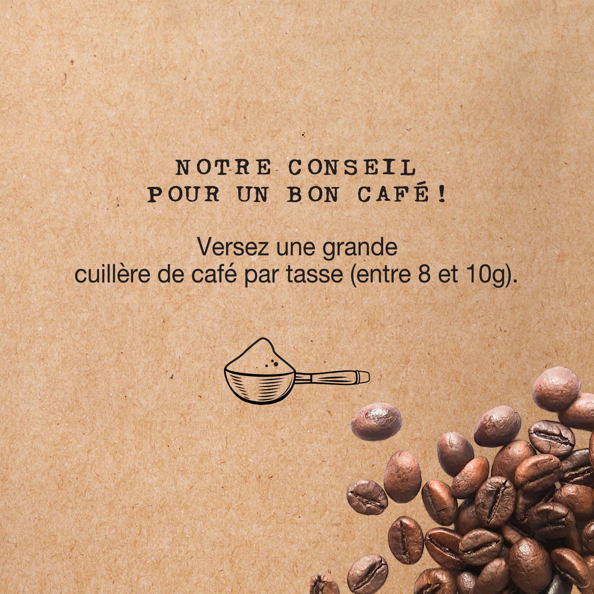 Cafés Méo - Café Moulu Espresso - 6 kg - Intensité 9/10 - Arômes Authentiques, Aromatique - Lot de 6 x 1 kg