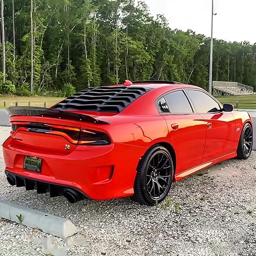 Miniatura 8 de Rejilla de ventana trasera y lateral para Dodge Charger 2011-2024 SXT GT RT Scat Pack SRT Hellcat Widebody Redeye Daytona Parabrisas, cubierta solar