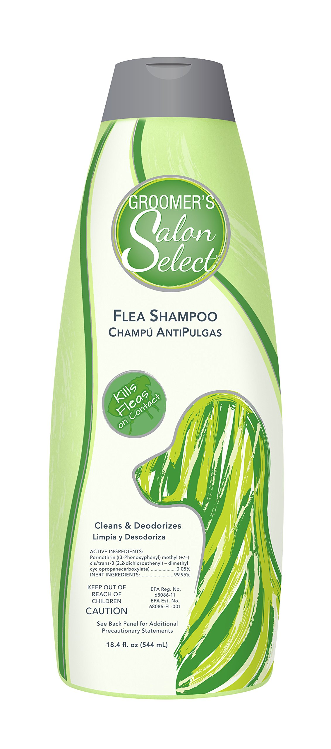 Groomer's Salon Select Flea & Tick Shampoo for Dogs, Medicated Formula, 544ml