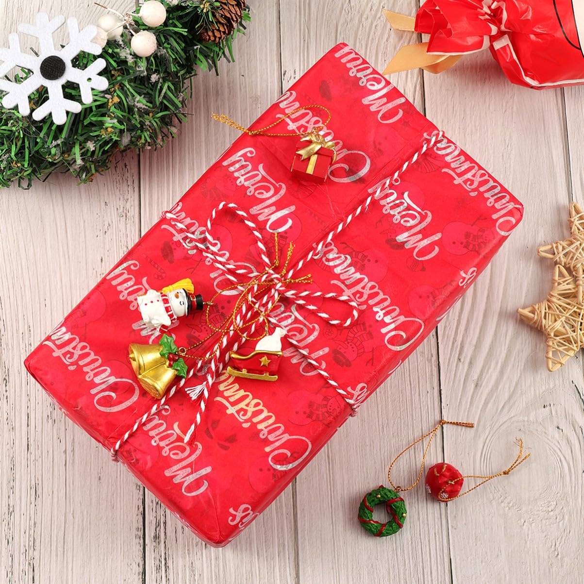 TOYANDONA 24Pcs Calendario Dellavvento di Natale Albero di Natale Ornamenti Appesi Calendario Dellavvento Charms per La Decorazione di Ornamenti Natalizi