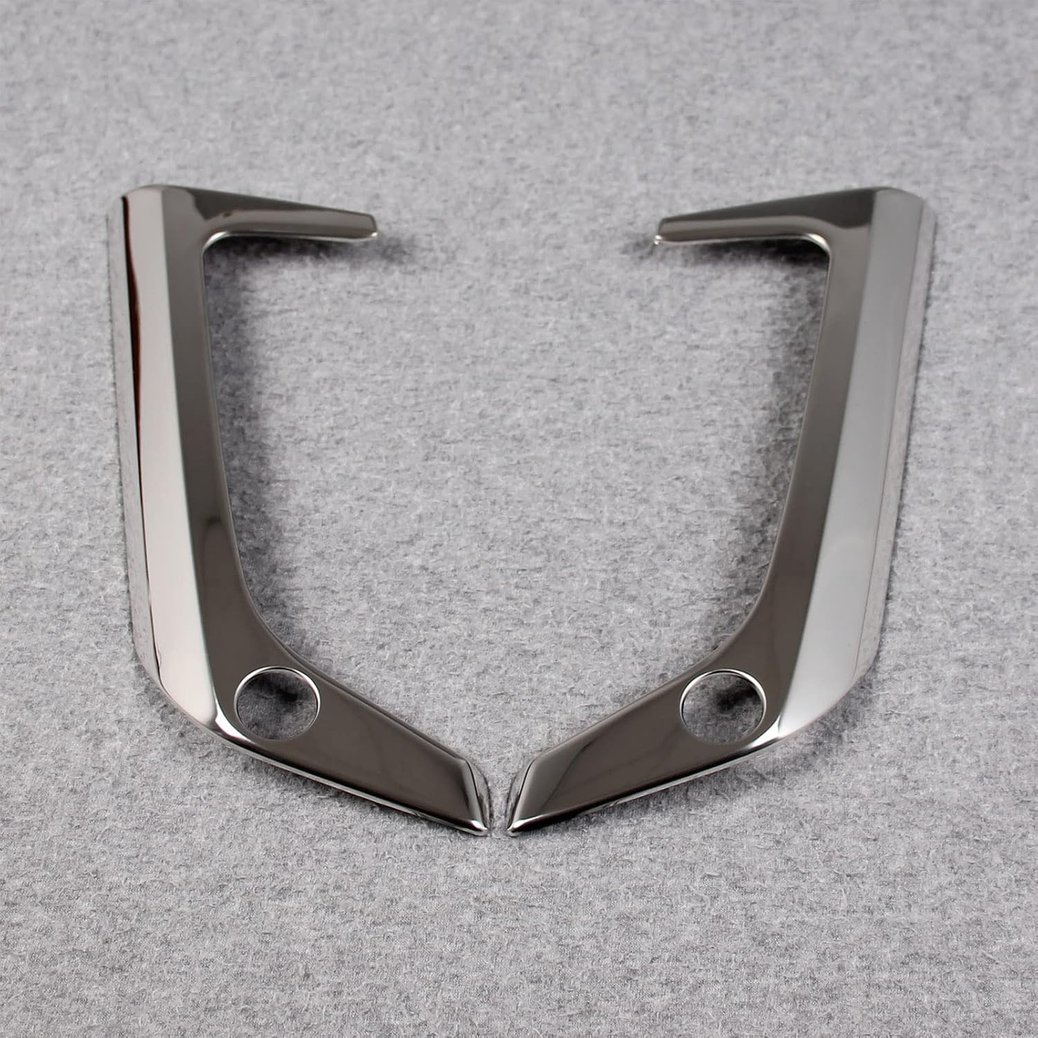 Beautost Fit for Lexus RX RX350 RX350h 2023 2024 2025 2026 Front Fog Light Lamp Cover bezel Trims (Silver)