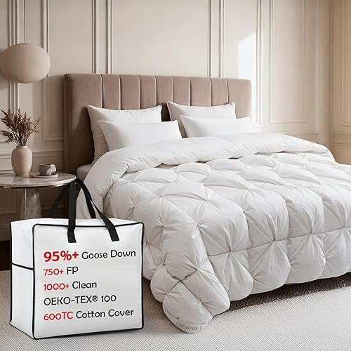 Premium King Goose Down Comforter – 95% Goose Down, 750+