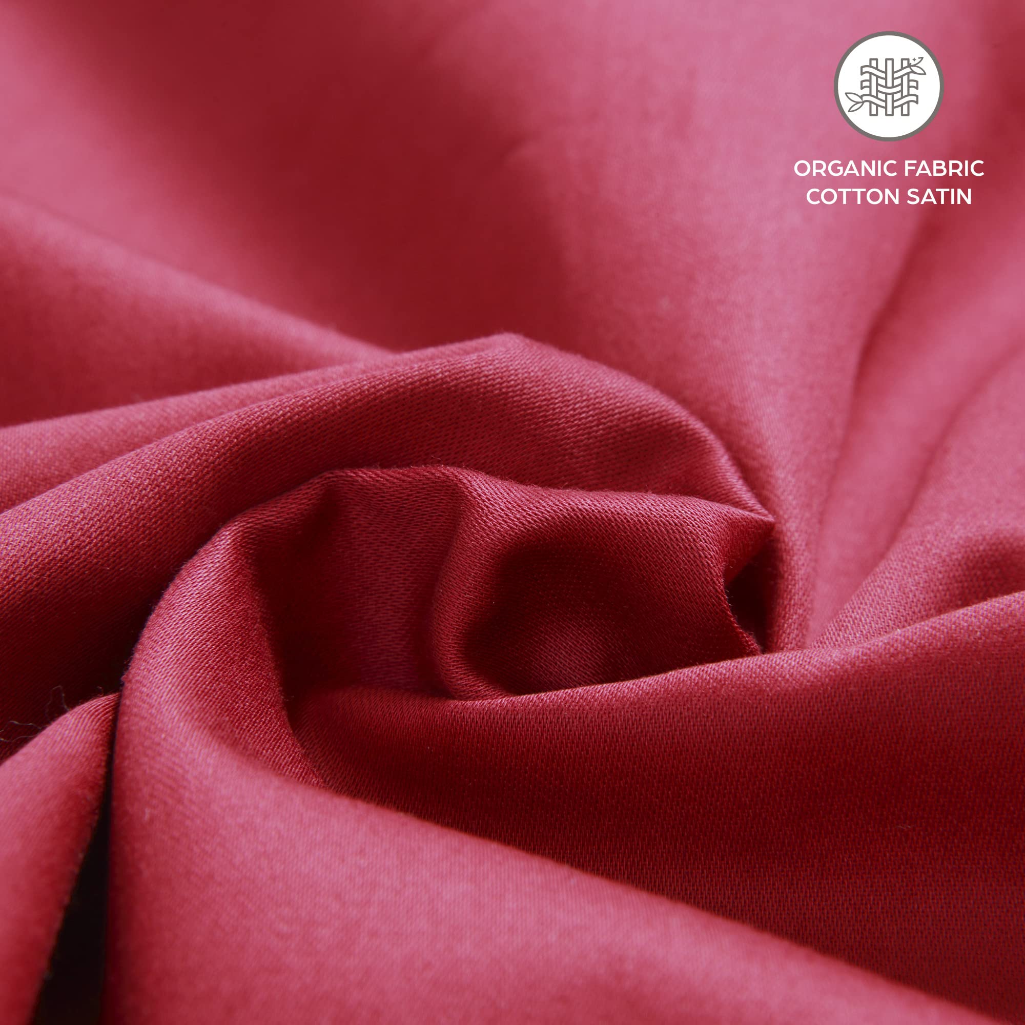 Flowen Federe Cuscini Letto Matrimoniale Cotone 50x80 Set 2 Copricuscini Tessuto Morbido Effetto Seta Anallergico Antiacaro Traspirante con Zip Nascosta Coppia Fodere Lavabili in Lavatrice