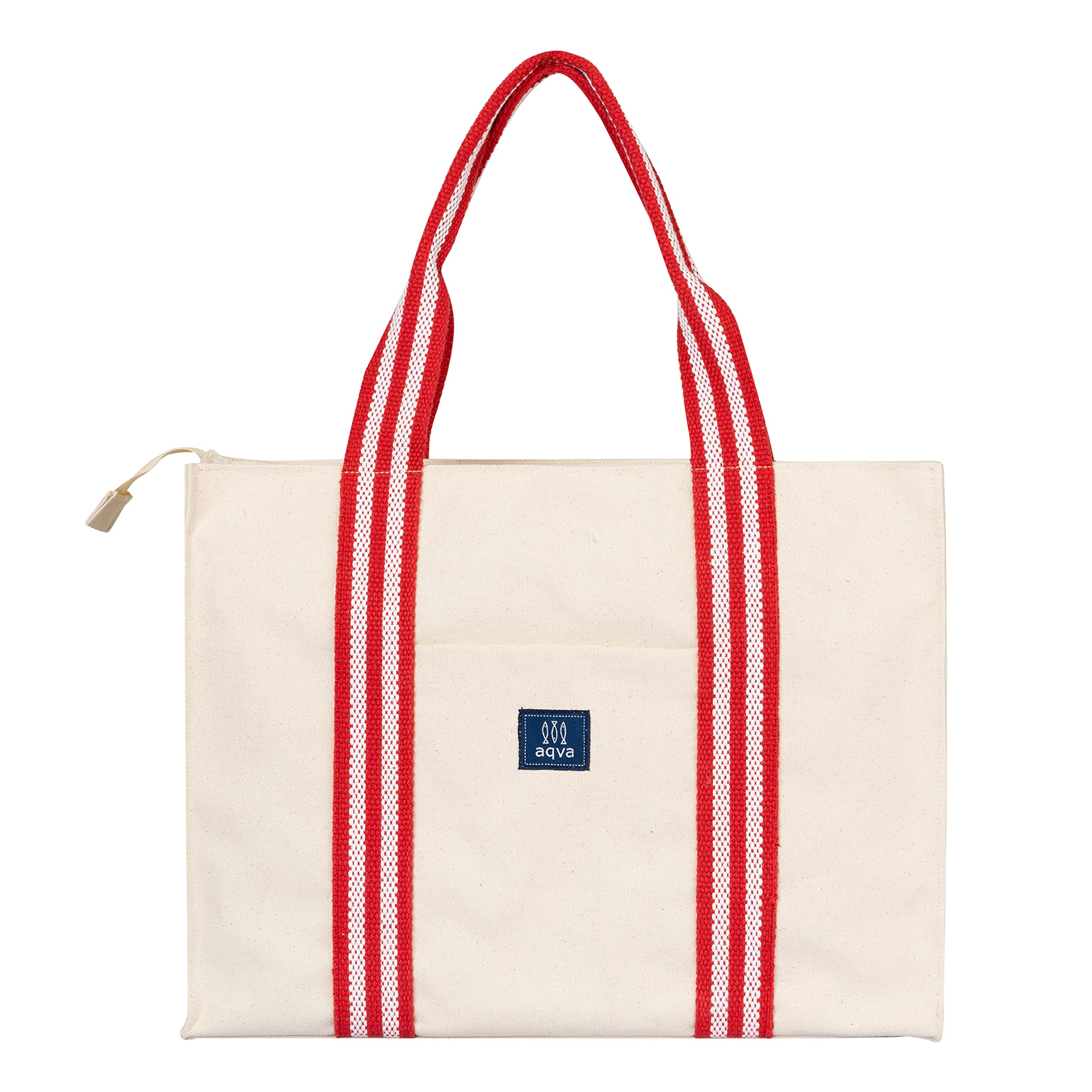 See full amazon price history chart for AQVA Cotton Canvas Tote Bag for Women with Handle Details | Trendy Stylish Multipurpose Handbag with Zipper | Shoulder Bag for Shopping, Beach, Travel and Work | Red AQVA Cotton Canvas Tote Bag for Women with Handle Details | Trendy Stylish Multipurpose Handbag with Zipper | Shoulder Bag for Shopping, Beach, Travel and Work | Red (B0C6H2RQLB) Amazon Price History, Amazon Price Tracker