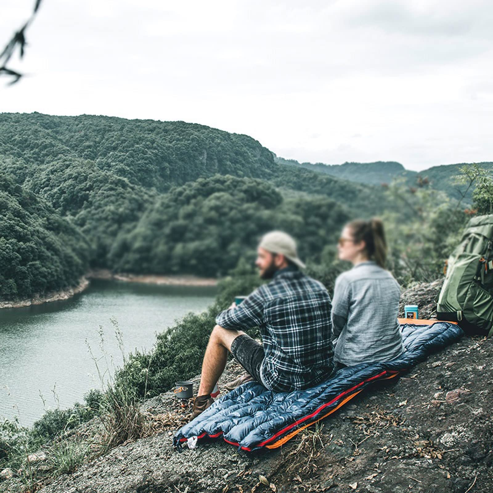 Schlafsäcke Schlafsack Ultraleicht Gänsedaunen Umschlag Typ Schlafsack Camping Outdoor Mini Warm