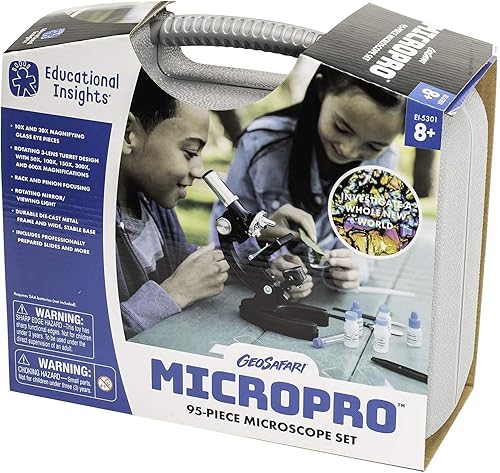 Miniatura 4 de Educational Insights GeoSafari MicroPro - Juego de microscopio de 48 piezas