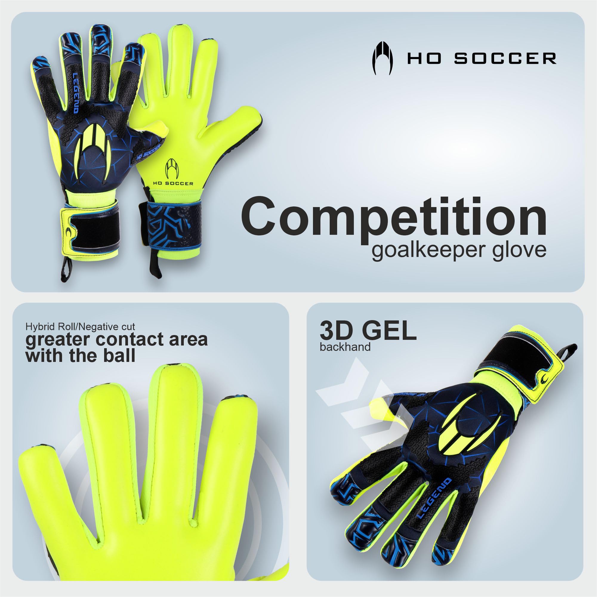 HO Soccer Fit Legend, Guanti Portiere Unisex Adulto
