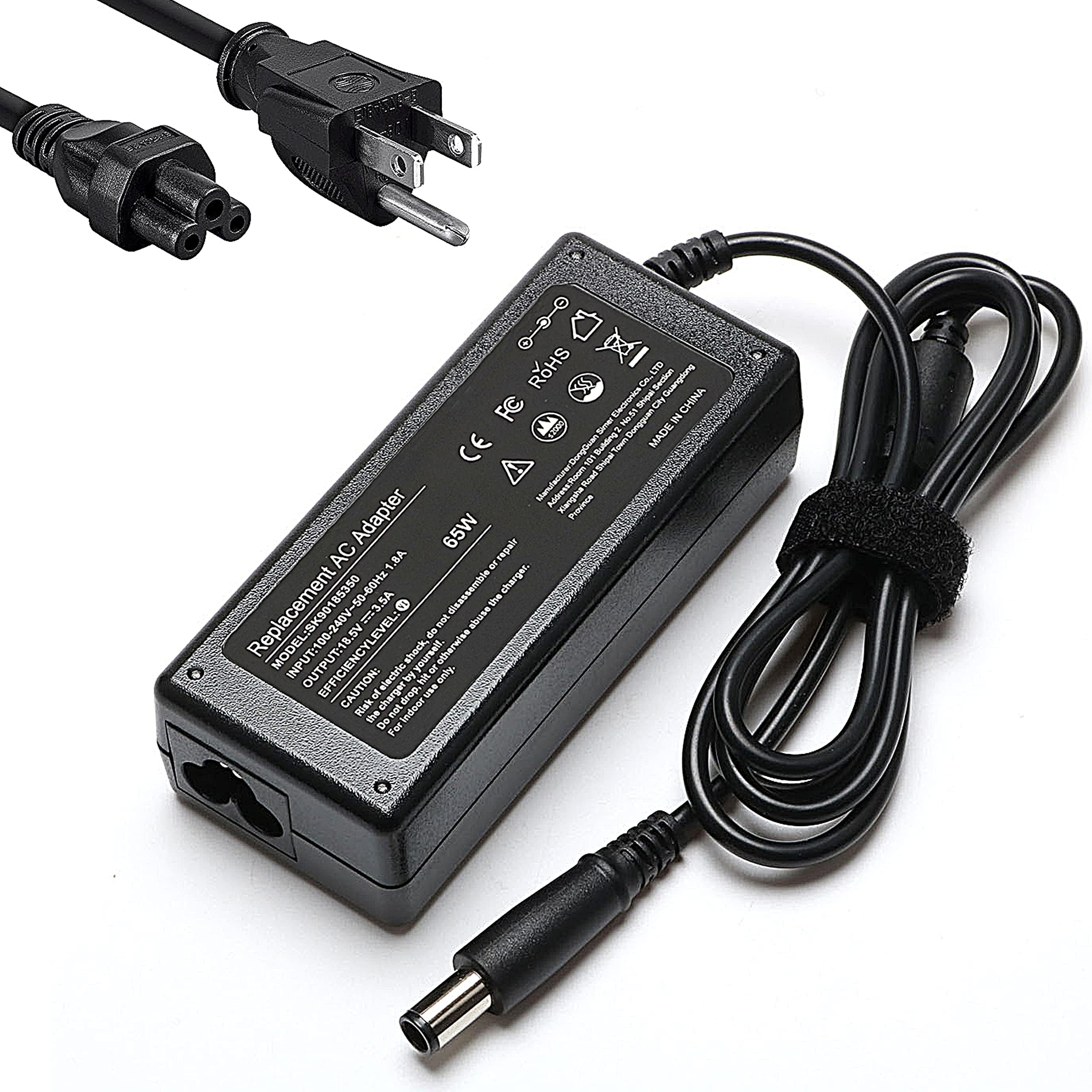 Wireless Game Controller Compatible with PS4/Pro/Slim/PC with Upgraded Joystick Enhanced Dual Vibration/18.5V 3.5A 65W AC Adapter Laptop Charger for HP Elitebook (Black)