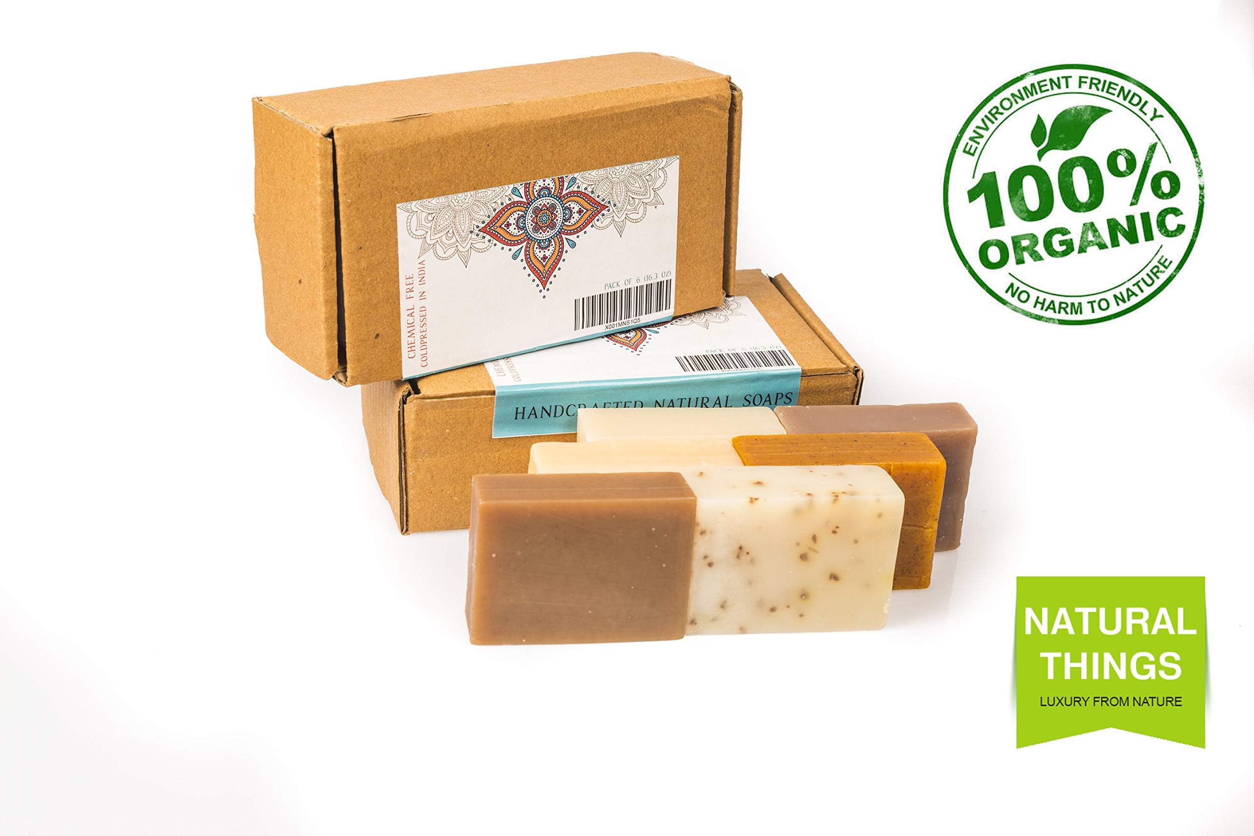Natural Organic Soap Pack of 6