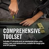 Vista 2 de LEATHERMAN, Multiherramienta Rebar con cortadores de alambre reemplazables premium y sierra, negro