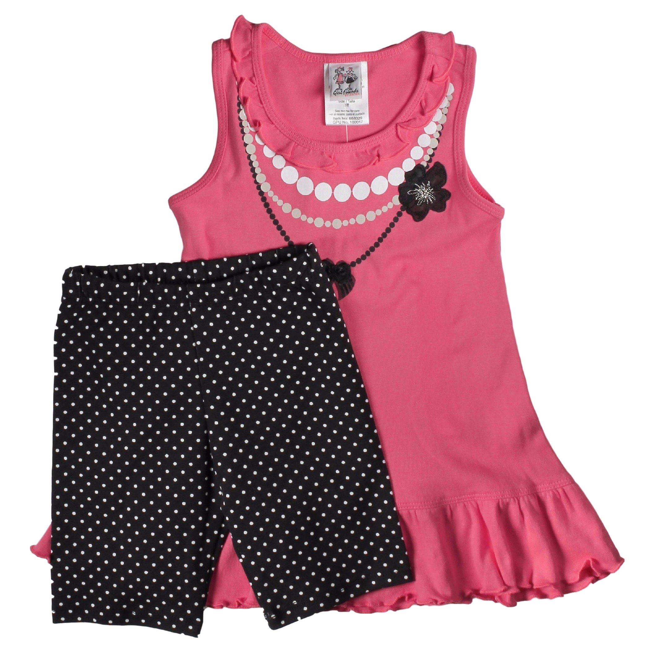 Girlfriends by Anita G. 2-piece Set - Hot Pink (3T)