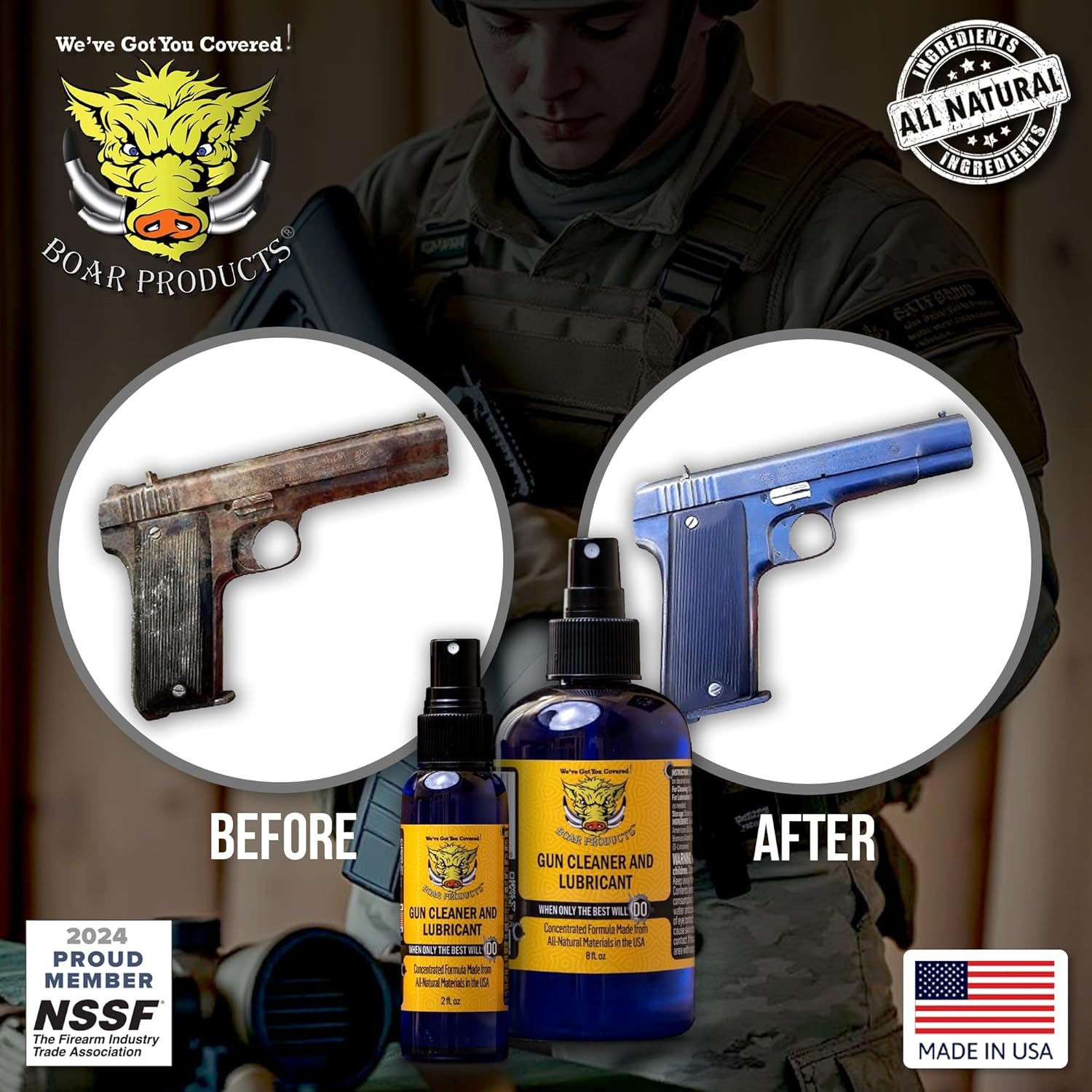 Gun Cleaner & Lubricant | CLP, Protectant, Rust Remover for Metal, Corrosion Block & Corrosion Inhibitor