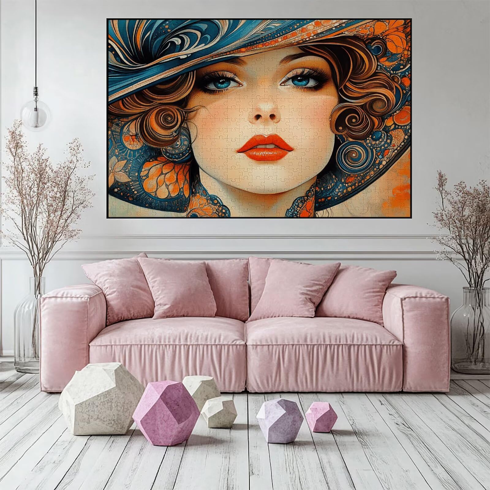 Puzzle 3000 elementów dla kobiet dorosłych 122 x 81 cm unikalne rzemiosło klasyczne 3D drewniana układanka do rodzinnych gier biznesowych, układanka do samodzielnego wykonania nawet do
