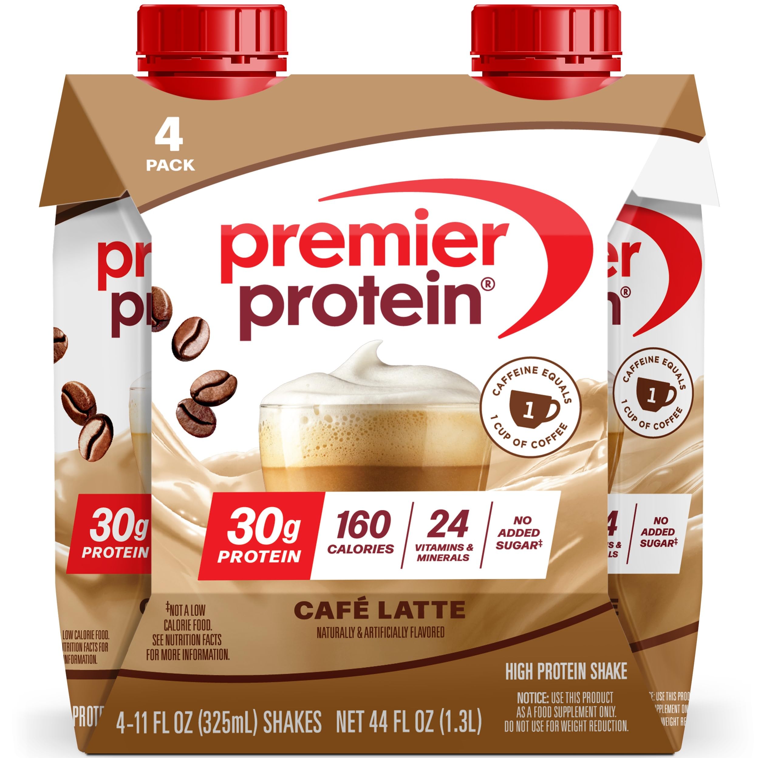 Amazon.com: Premier Protein Shake, Café Latte with Caffeine for