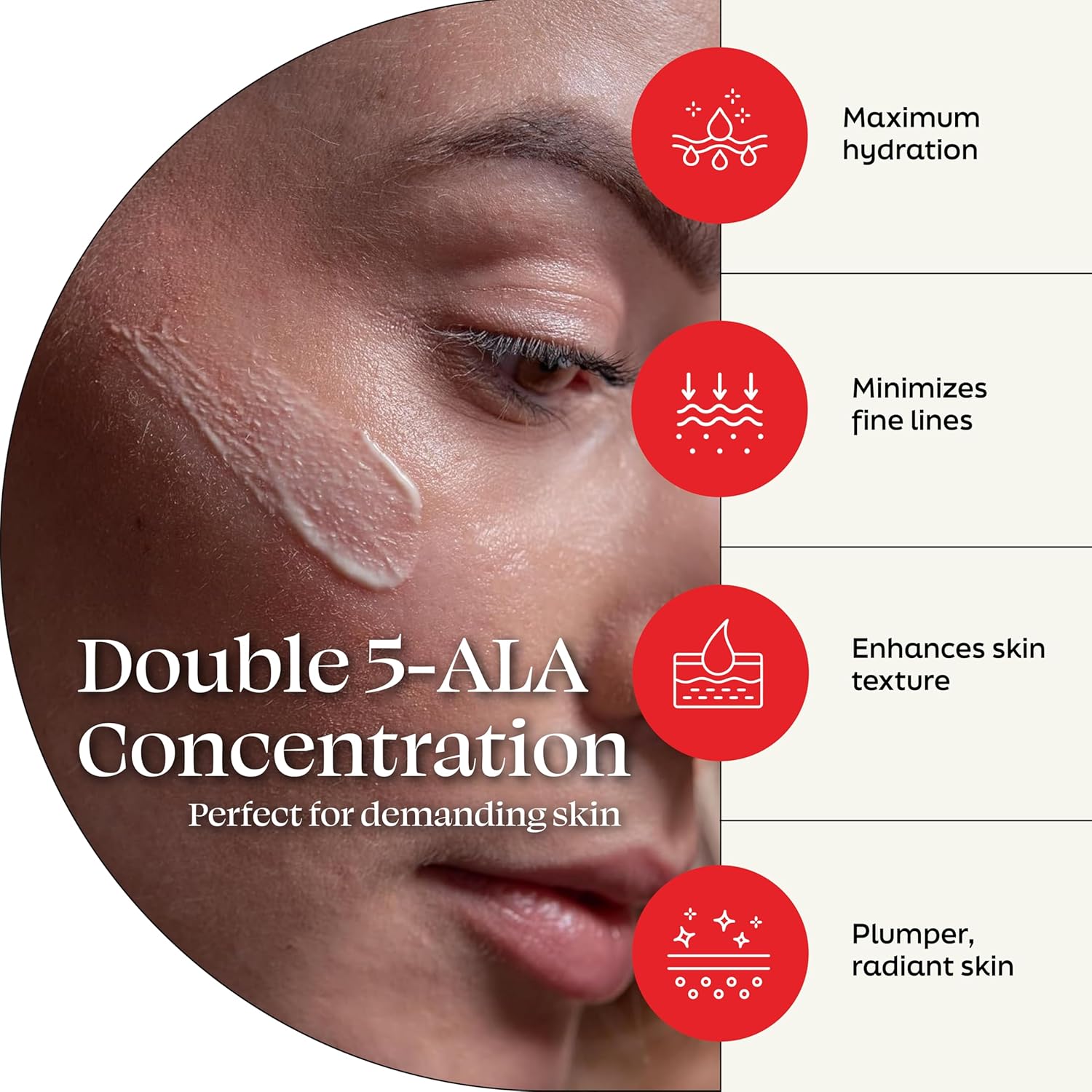 Day Cream Intense - Face Cream with Double 5-ALA, Hyaluronic Acid, Squalane, Japanese Herbal Extracts - Hydrating Face Moisturizer for Dry Skin, Fine Lines - Made in Germany - 1.7 Fl Oz - Image 2