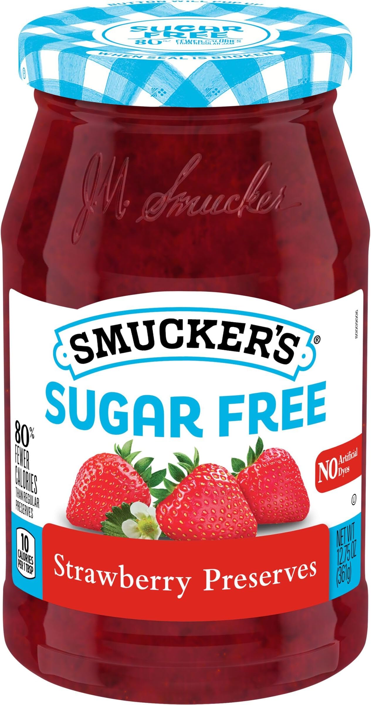 Smucker’s Sugar Free Strawberry Preserves, 12.75 Oz. Jar