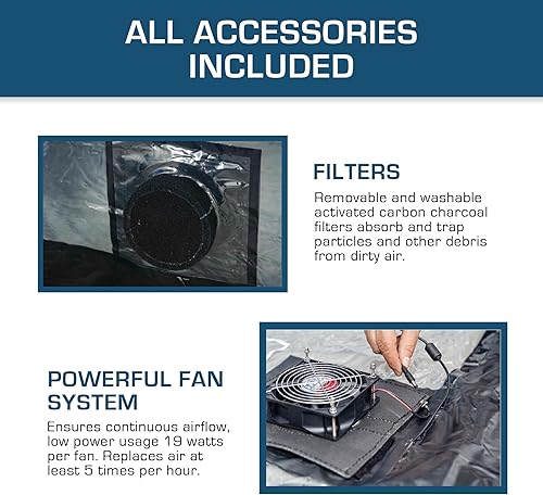 Miniatura 6 de IN THE GARAGE - Funda inflable para autos en interiores, almacenamiento de burbujas, 18 pies de alto