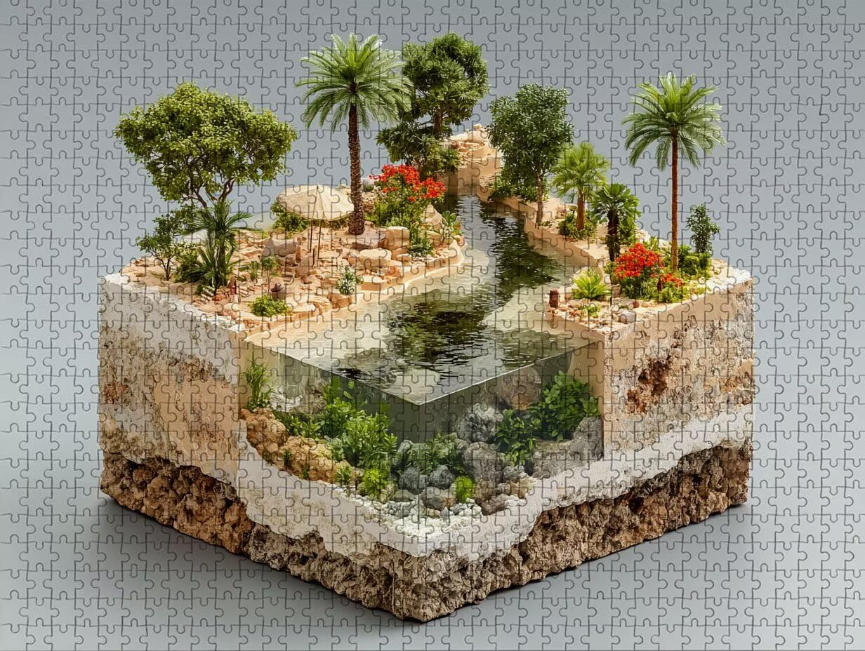Puzzle Arte con Scatola Visualizzazione, Pianta Puzzle Legno 4000 Pezzi Adulti 141x87cm, Attività di Intrattenimento ad Alta Difficoltà, DIY Classici Gioco, Jigsaw Per Tutta La Famiglia, B-4323