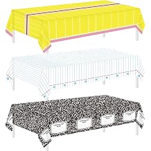 3 PCS 54 x 108 Inch Back to School Party Tablecloth