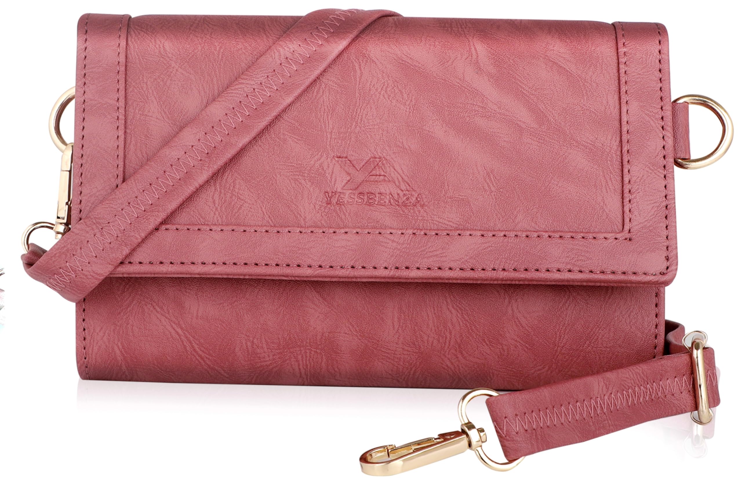 YESSBENZA Faux Leather Womens Sling Bag, Crossbody Hand Purse and Wristlet, Small Size (Peach) (B0D49S2S88) Amazon Price History, Amazon Price Tracker
