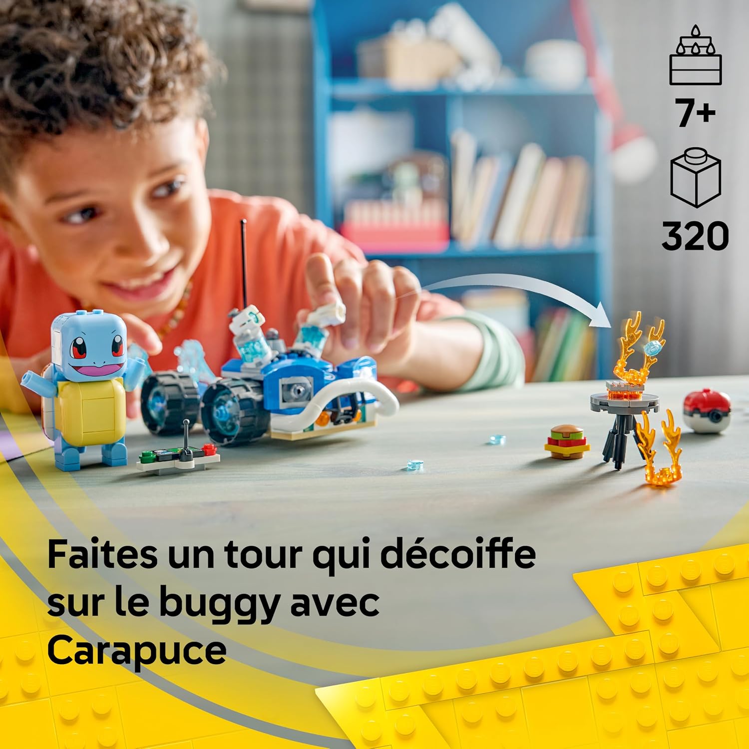 LEGO Pokémon Smart Play : L’Aventure de Carapuce avec Le Buggy du Dresseur - Jouet Interac - Analyse des détails et conception