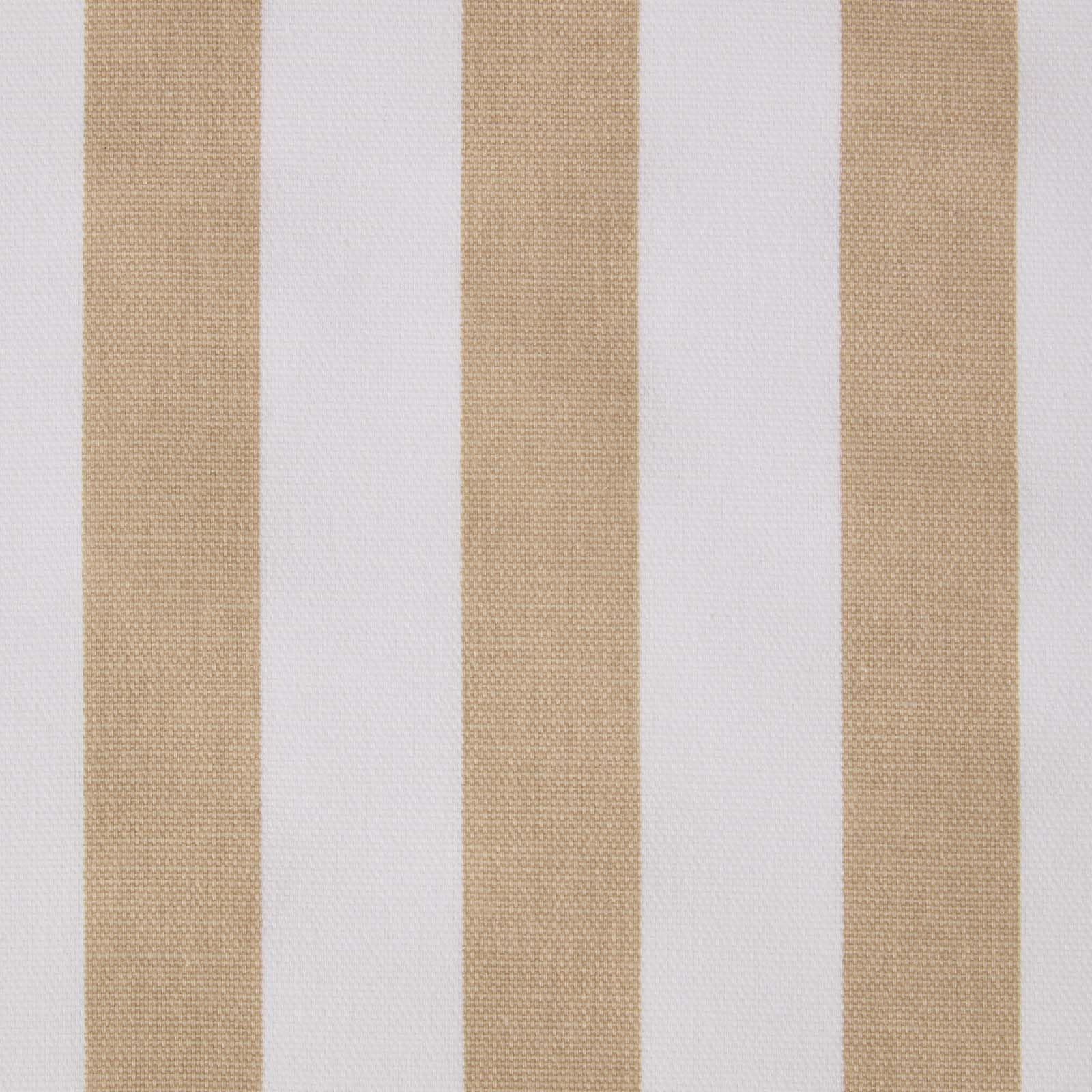 Homescapes Beige 100% Cotton Fat Quarters, & White Thick Striped Fabric, 150Cm Wide Squares By The Metre, Craft Material For Sewing, Diy, Patchwork & Quilting