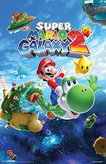 Pyramid America Super Mario Poster - Mario Bros Galaxy - 11 x 17 Poster Print Wall Art, Ideal for Home Decor, Room Decor & Living Room Decor