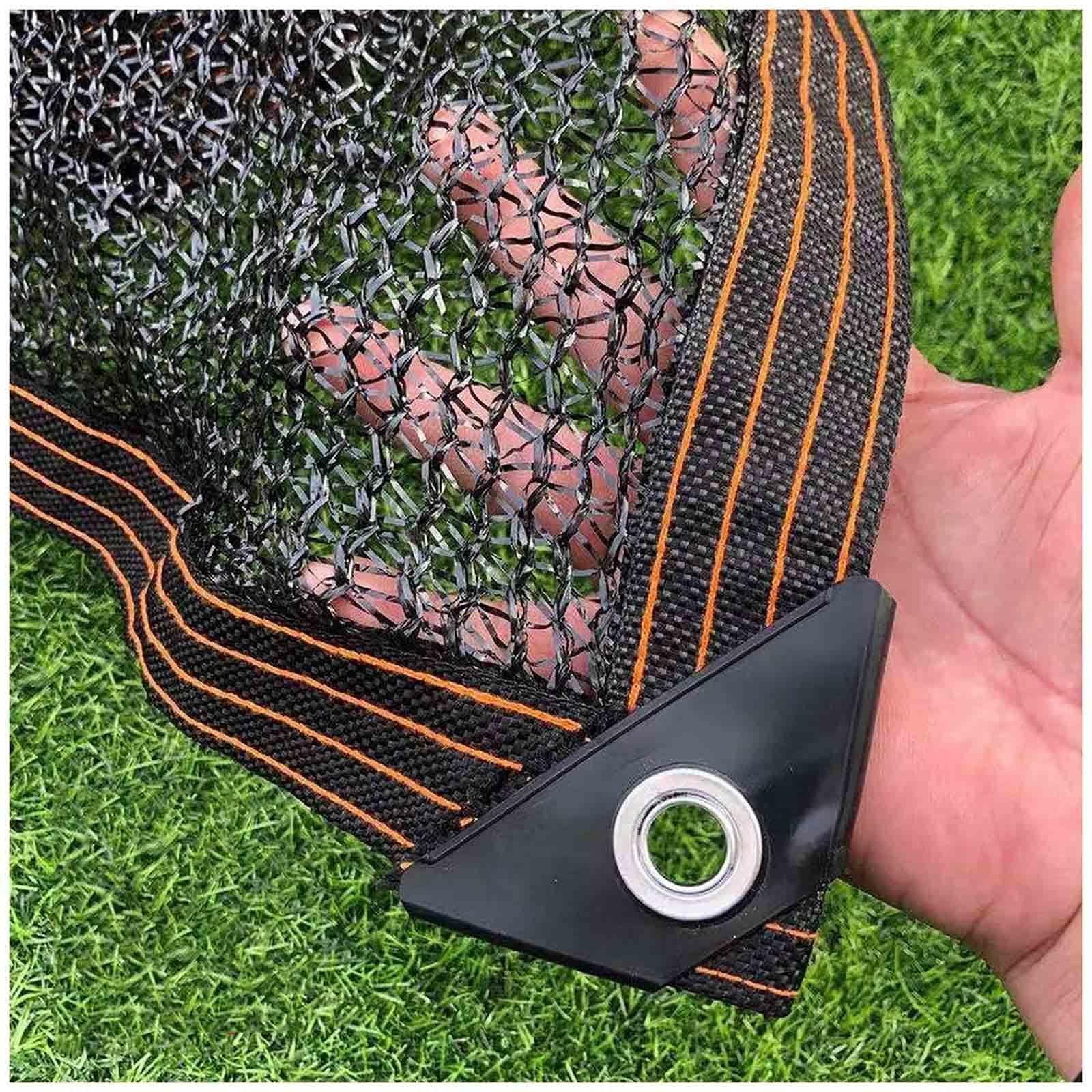 Red de exterior resistente a los rayos UV para invernaderos y patios, 60 % de bloqueador solar, 2 x 10 m, tela de malla negra, perfecta para protección de plantas y sombra de jardín