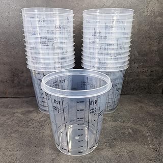 powerpreis24® 20 Stück Farbmischbecher Mischbecher mit Skala 2300 ml (0,62€/Stück)