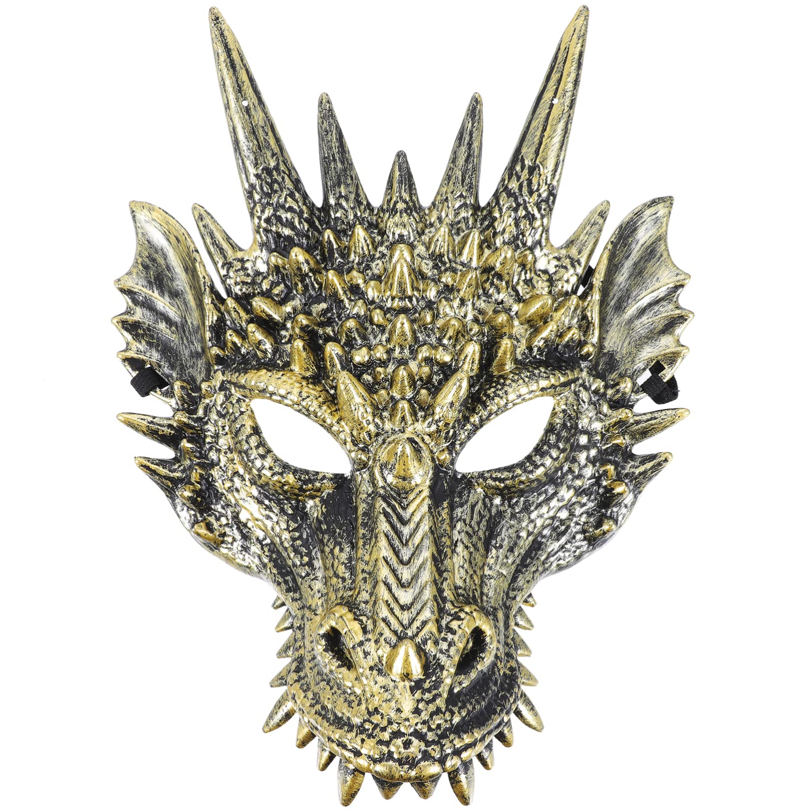 Gadpiparty Dragon Mask Cosplay Dragon Mask 3D Halloween Head Novelty Costume Mask Party Halloween Funny Head Furry Plastic Animal Head Man