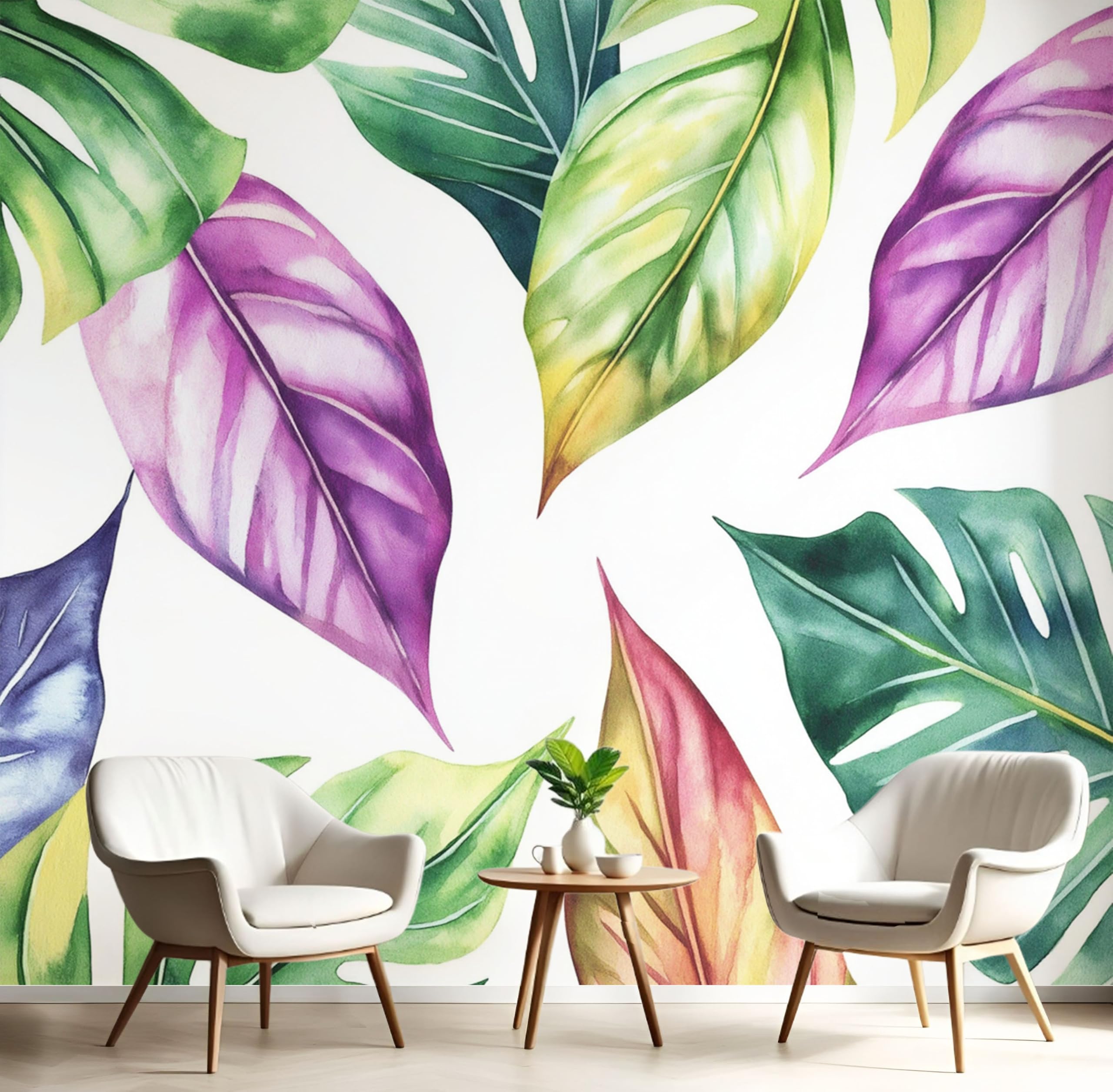 Papier peint forêt tropicale peinte à la main pour évader votre esprit