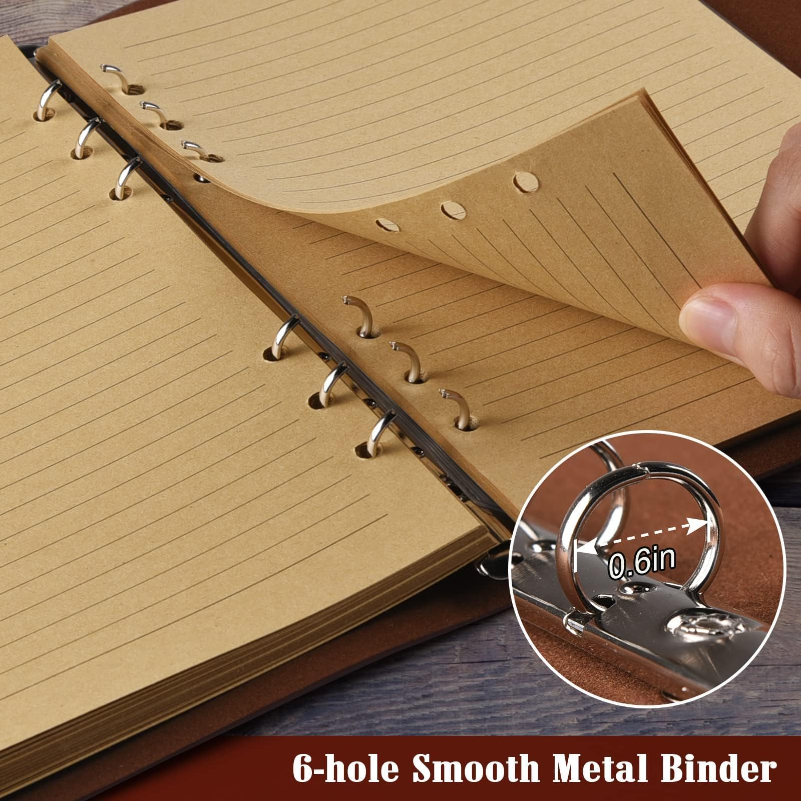 OMEYA Leather Journal Notebook - Image 3