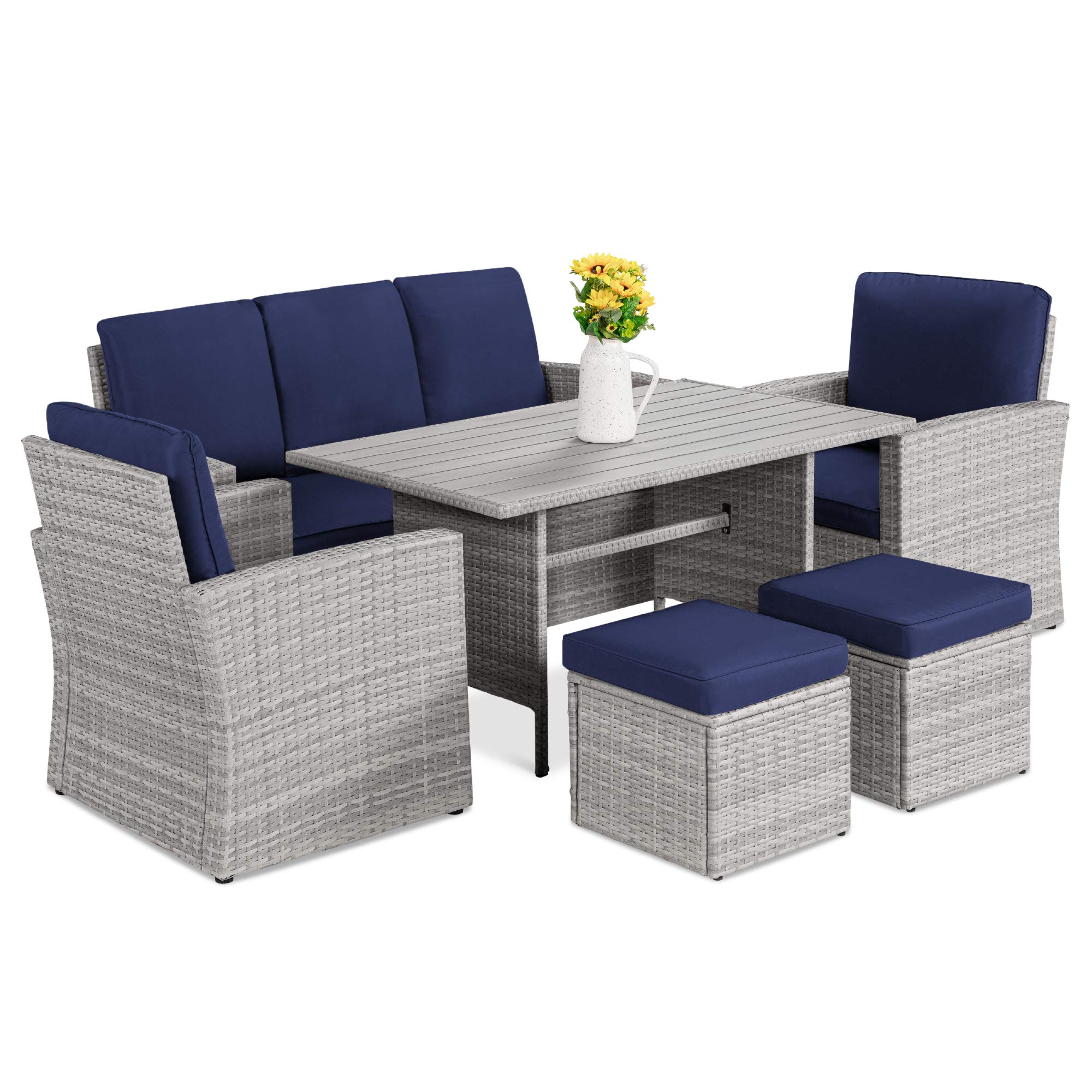 Buy Best Choice Products 7Seater Conversational Wicker Sofa Dining