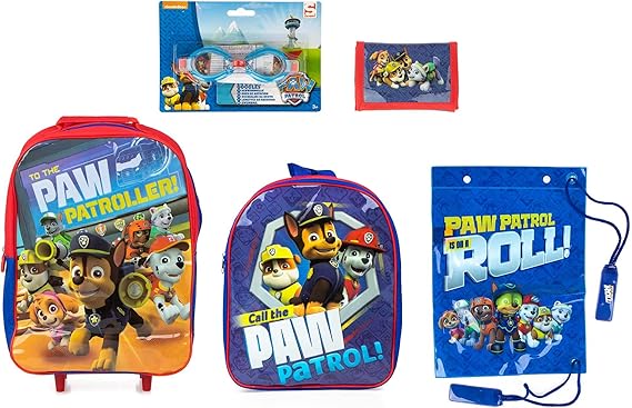 review Paw Patrol 5 Piece Luggage Set