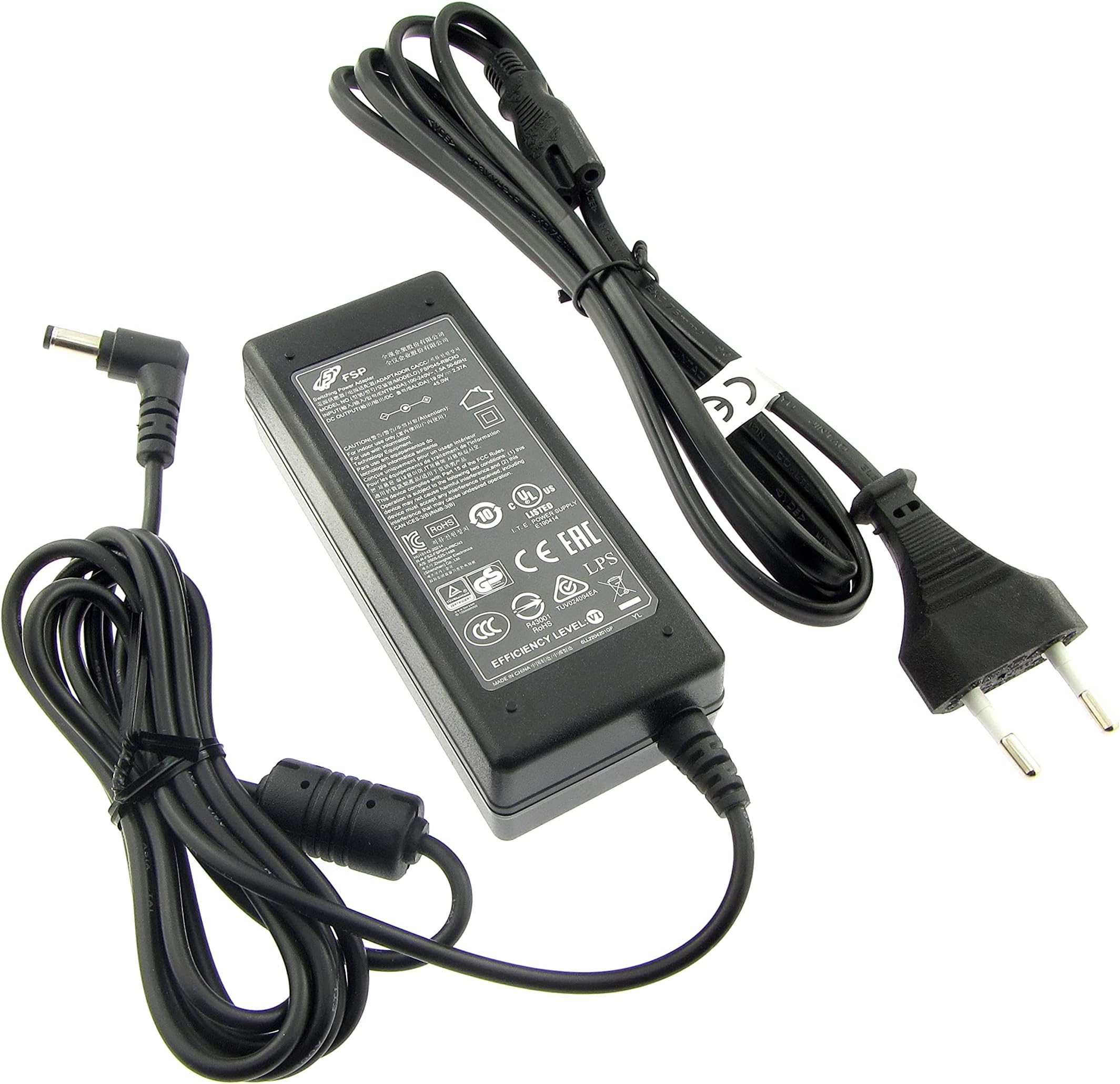 19V 3,42A 65W Laptop Ladegerät Netzteil ladekabel für Toshiba Satellite Medion akoya E14301