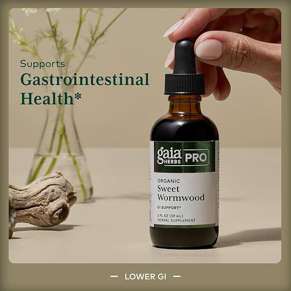 GAIA HERBS PRO Sweet Wormwood - Digestive Health & Elimination Support - Vegan, Gluten-Free & Dairy-Free - 2 fl oz (71 Servings)