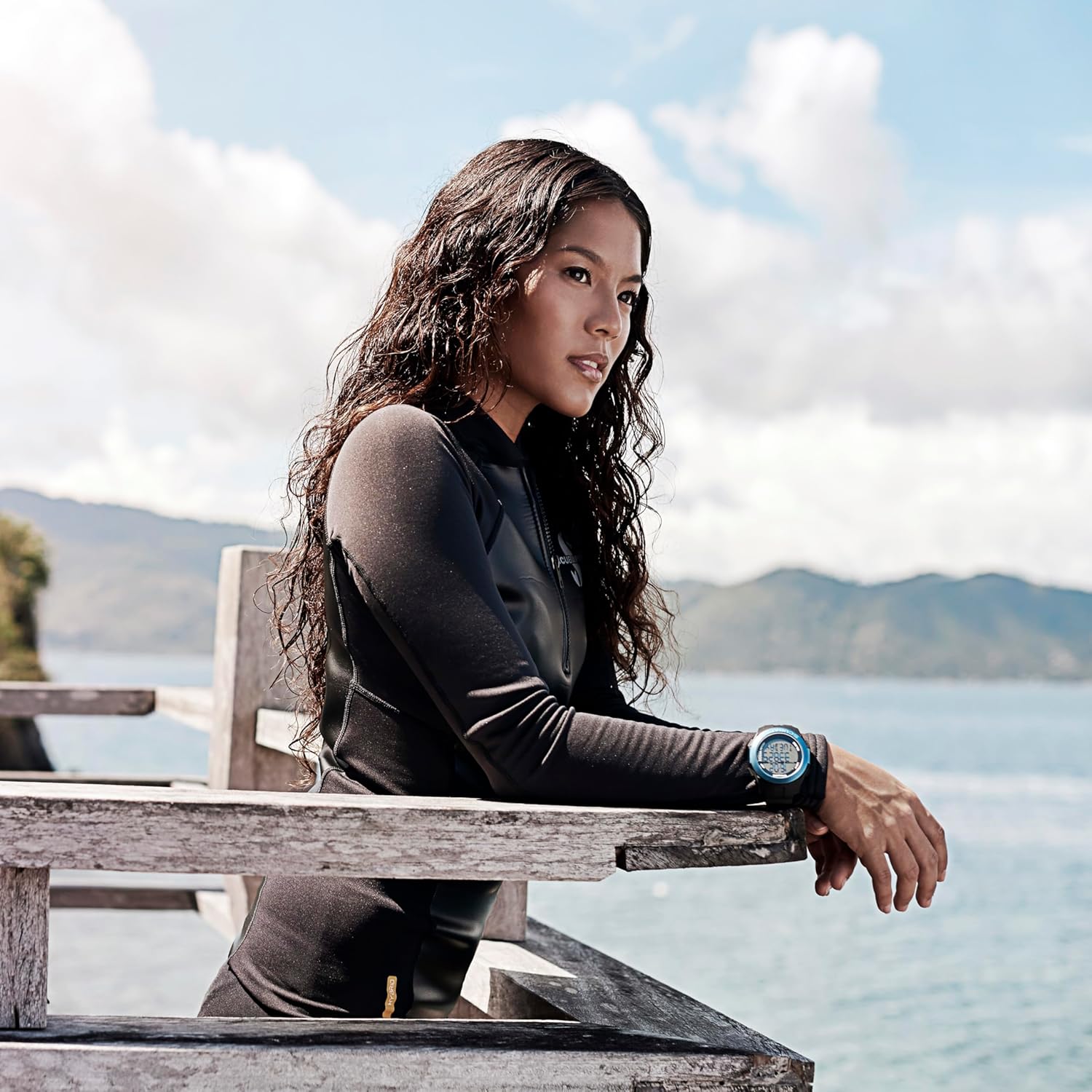 SCUBAPRO Women's Hybrid Thermal Diving Top, Long-Sleeve, X-Large, Black - Image 4