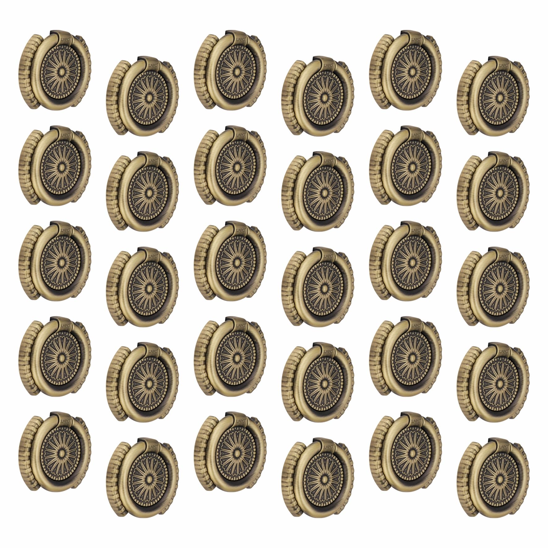 LAPO 30 Pack Premium Door Knob: Elegant Antique Finish, Crafted from Durable Zinc, Perfect for Drawer,Cabinet,Kitchen Drawer, Vintage Aesthetics Meet Modern Design, Pack of 30 (B0CG4CBY48) Amazon Price History, Amazon Price Tracker