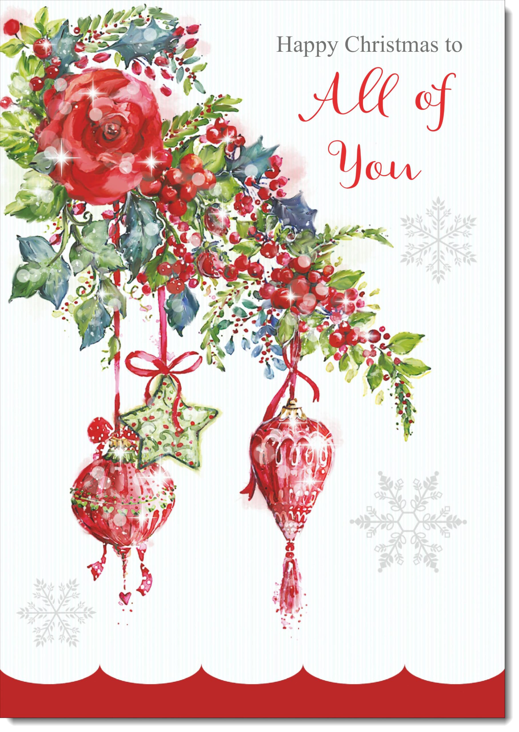 doodlecards To All Of You Christmas Card Decorations Large A4 Size Christmas Card for To All Of You with Plain Envelope — image 1