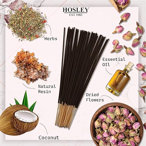 Miniatura 5 de Hosley Varillas de incienso con fragancia de coco, infusión de aceites esenciales para aromaterapia de larga duración, relajación holística en cada