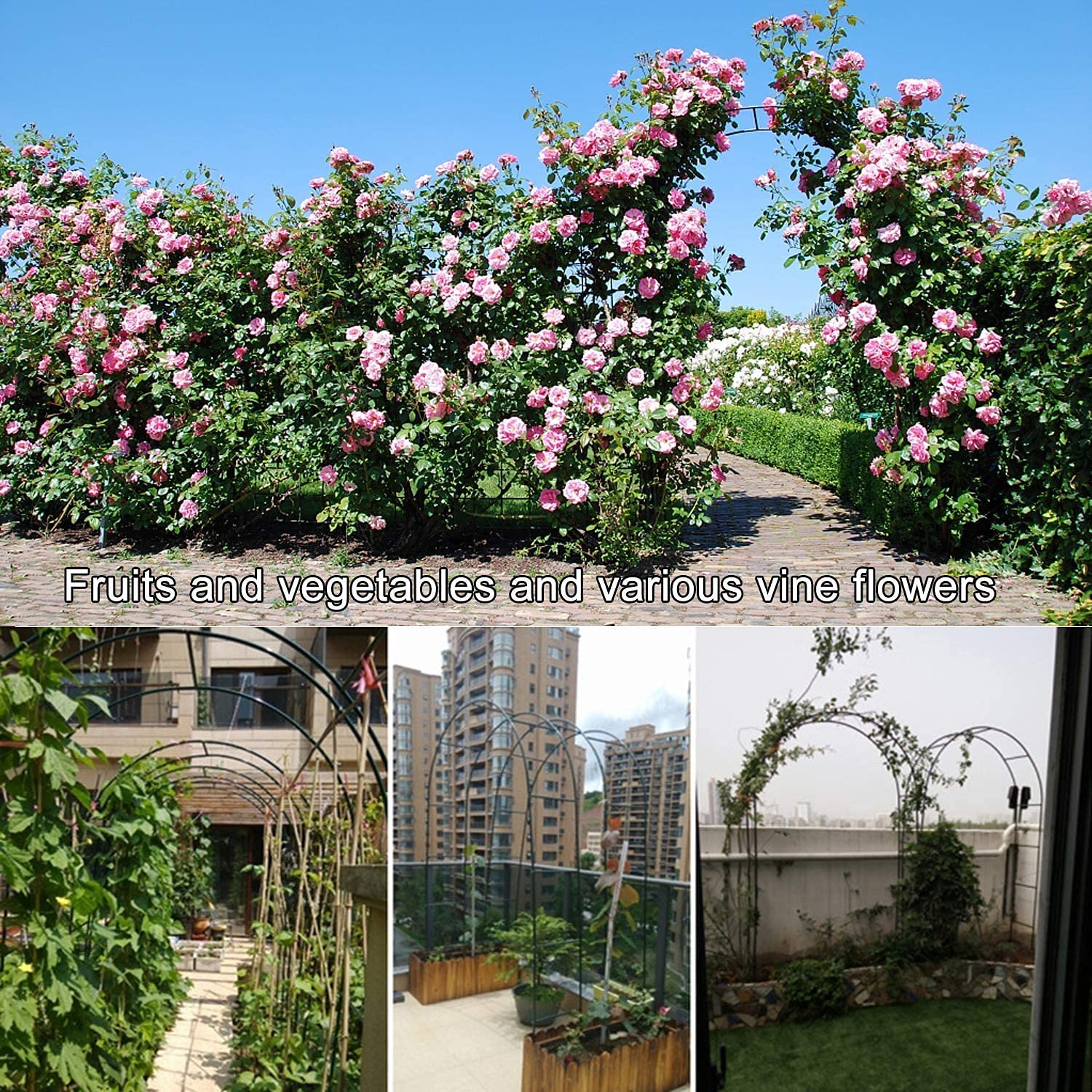 Arco De Jardín De Madera De 3.9 Ft, Arcos De Boda De Rosas De 4.6 Ft,, image size:1500x1500