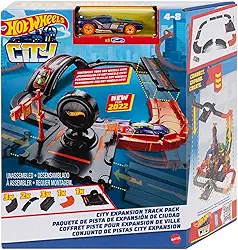 Hot Wheels City Pista de Brinquedo Pacote de Construção para crianças a partir de 4 anos