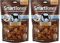 Vista 7 de SmartBones Masticables Pequeños, Premia a tu perro con un masticable sin piel cruda hecho con carne real y verduras