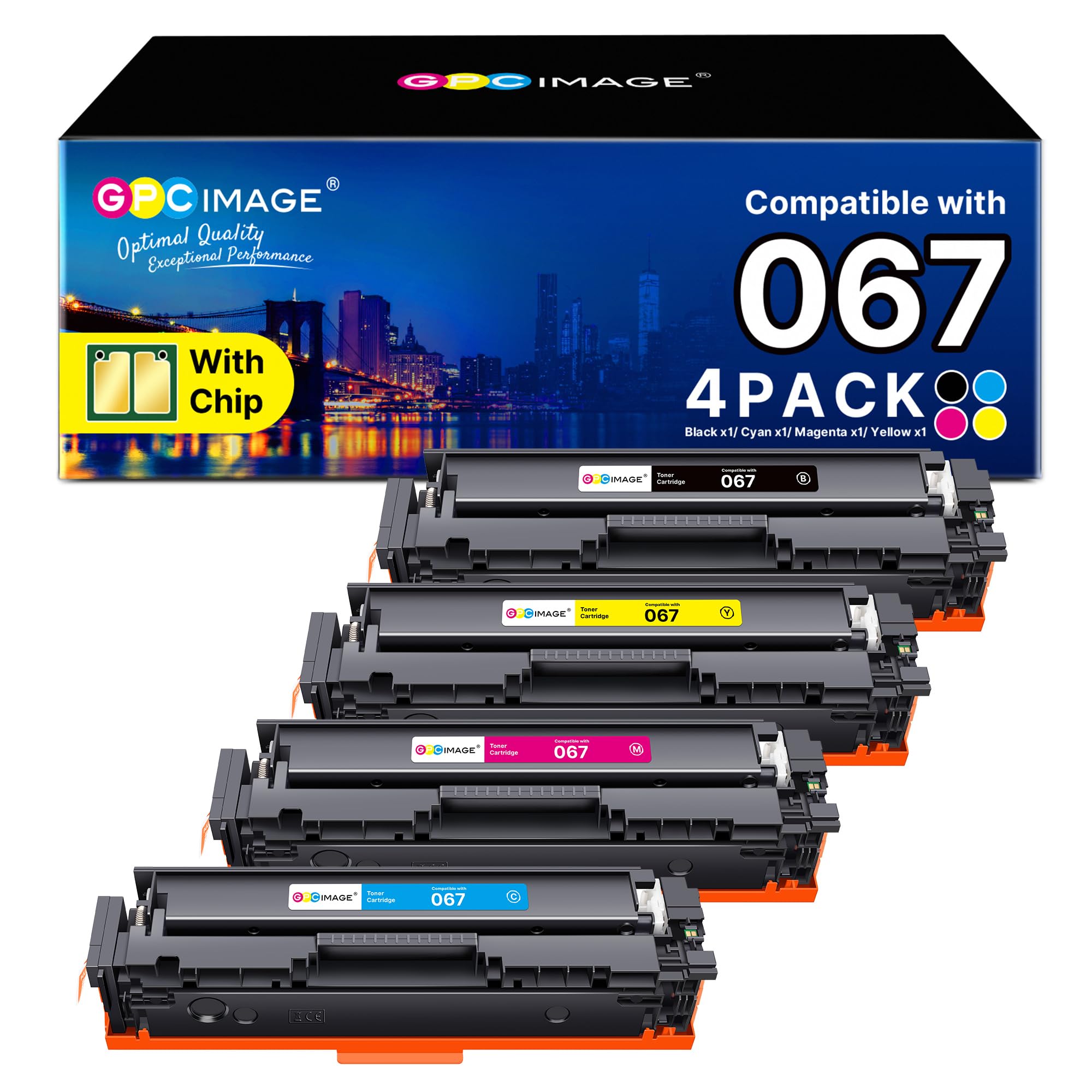 Toner Canon 067H pour impression de documents professionnels i-SENSYS MF656Cdw Pack4 - 7