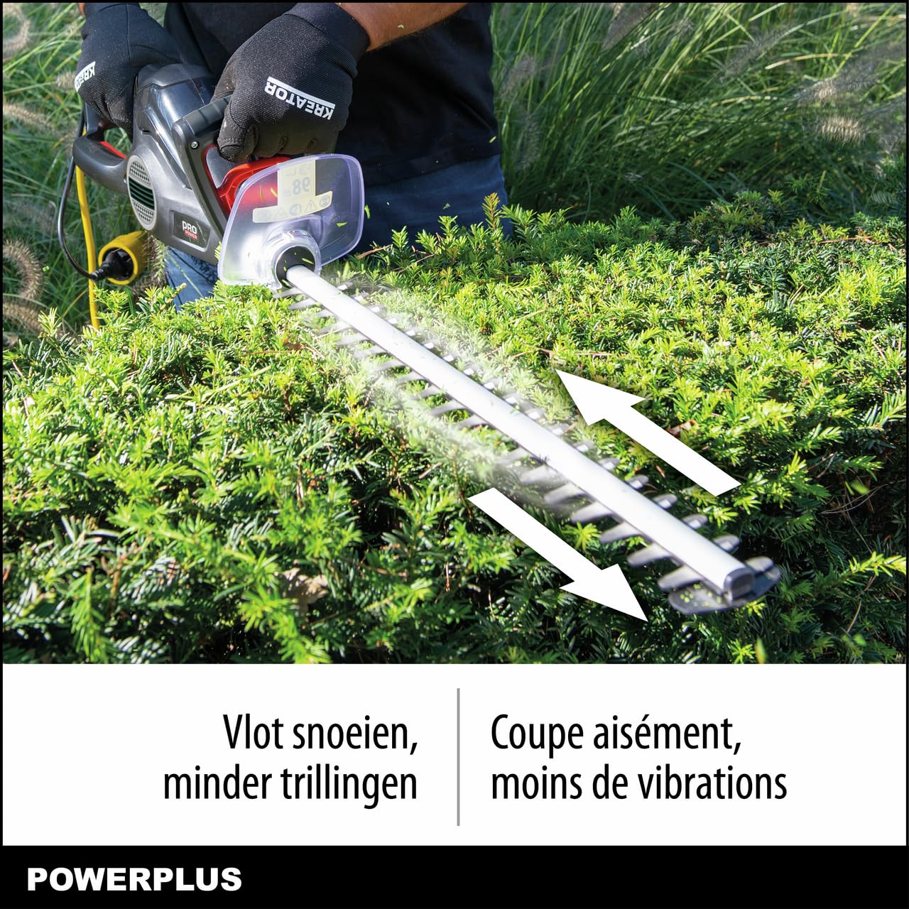 Powerplus POWPG30230 - Cortasetos, 600 W, 600 mm